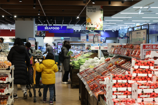 고물가에 '장바구니'도 위축…"장보기 횟수 줄이고 싼 것만" [연합뉴스]
